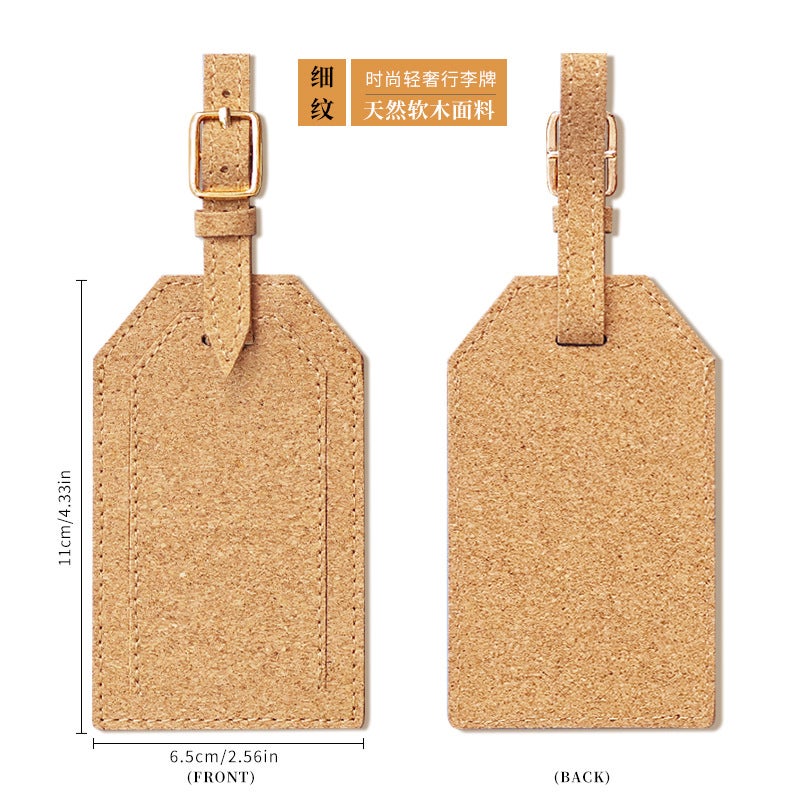 New Natural Cork Grain Red Wine Stopper Material Passport Holder Corporate Logo Printed Card Holder New Wallet - Image 1